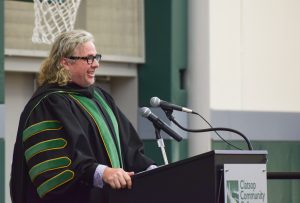 President Chris Breitmeyer Addresses Graduates at a previous commencment